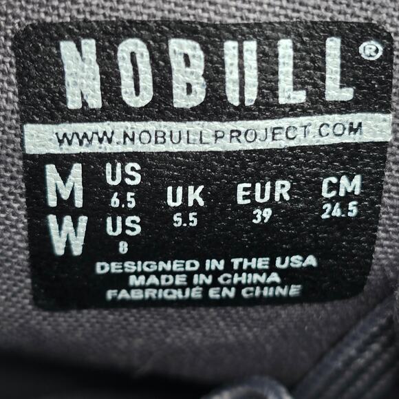 Nobull Shoes Womens 8 Gray Canvas High Top Gym Workout Trainer Athletic Sneakers - Picture 8 of 8